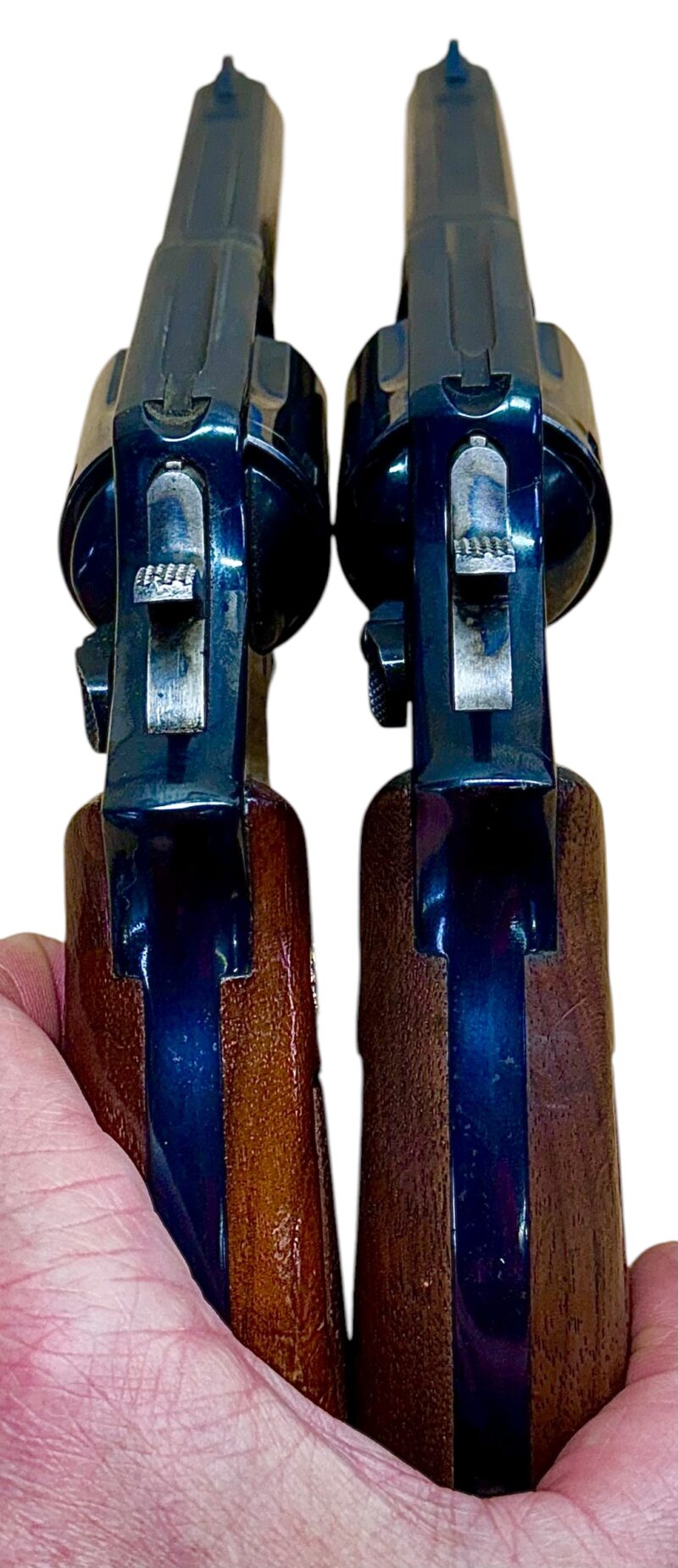 Smith & Wesson Model 10-10 Wood grips, blued, 4" heavy barrel .38Spl Excellent condition - Image 6