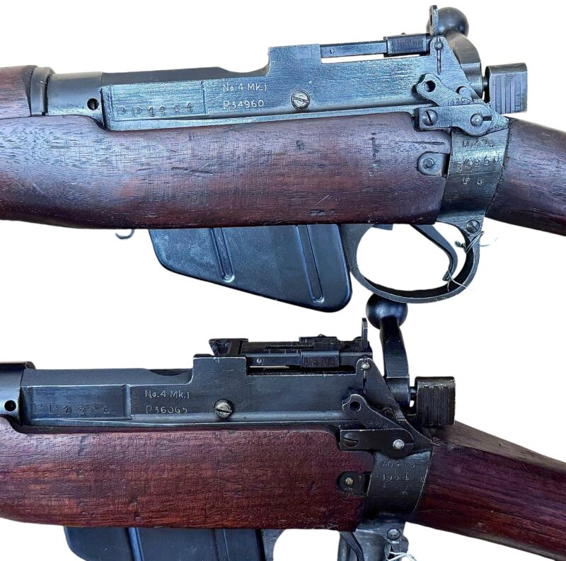 Navy Arms Enfield #4 Mk 1 .303 World War II French Resistance M47/C 1944 Dated Brass buttplate non-matching bolt - Image 9