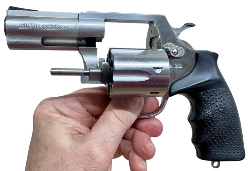 Alfa Proj Model 3830 Stainless Steel revolver .38Spl. 3" barrel VG Condition - Image 7