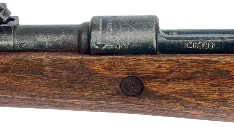 Mauser K98 K Original German WWII BYF 44 Matching Bands, rear sight, TG, floorplate - Image 9