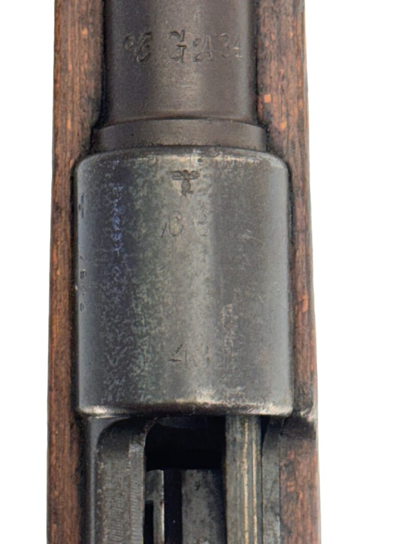 Mauser K98 K Original German WWII CE 43 Matching Bolt handle, TG, Bands - Image 12