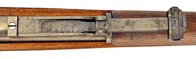 Mauser K98 K Original German WWII CE 43 Matching Bolt handle, TG, Bands, rear sight - Image 14