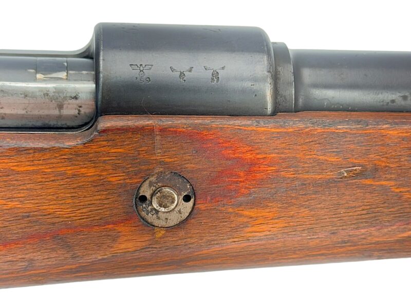 Mauser K98 K Original German WWII 147 1939 Matching Bolt handle, TG, Bands - Image 16