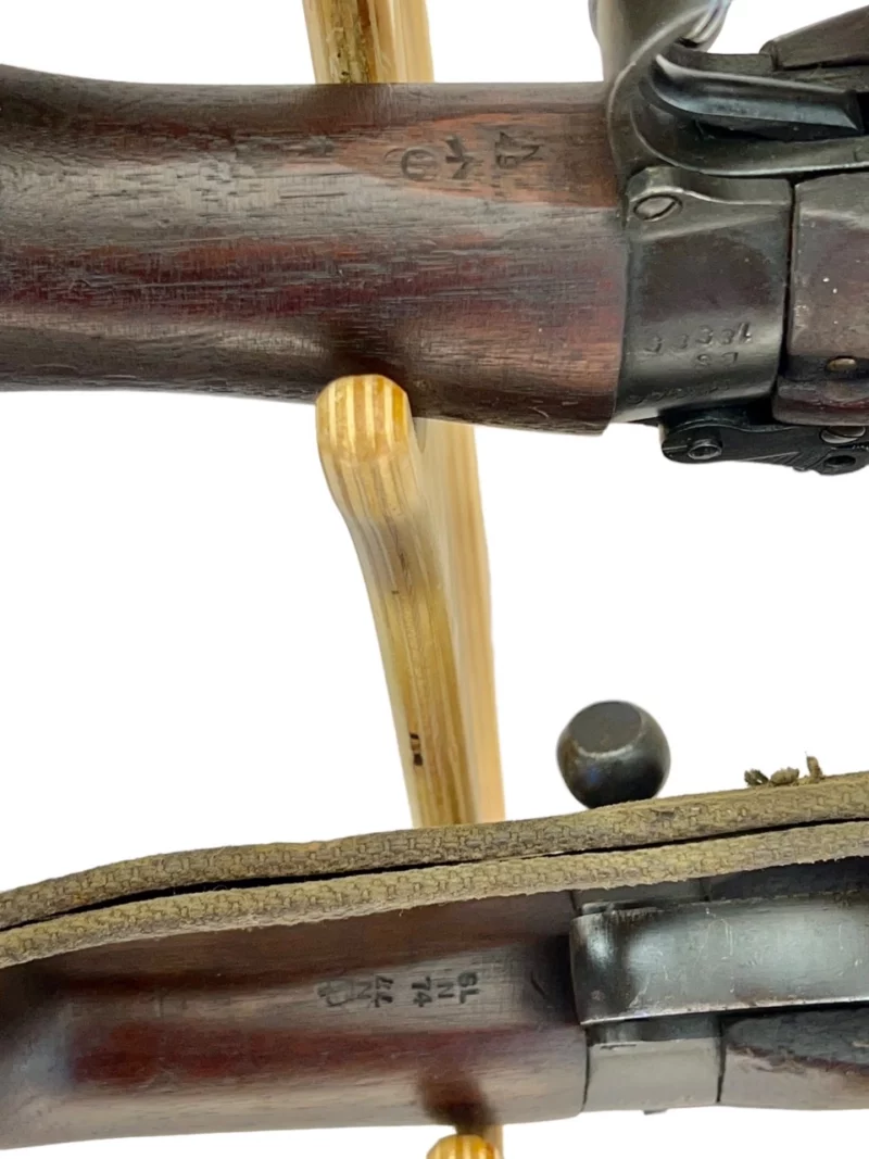 Navy Arms Enfield #4 Mk 1 .303 World War II French Resistance 1944 Dated consecutive serial numbered pair matching serial number bolt - Image 17