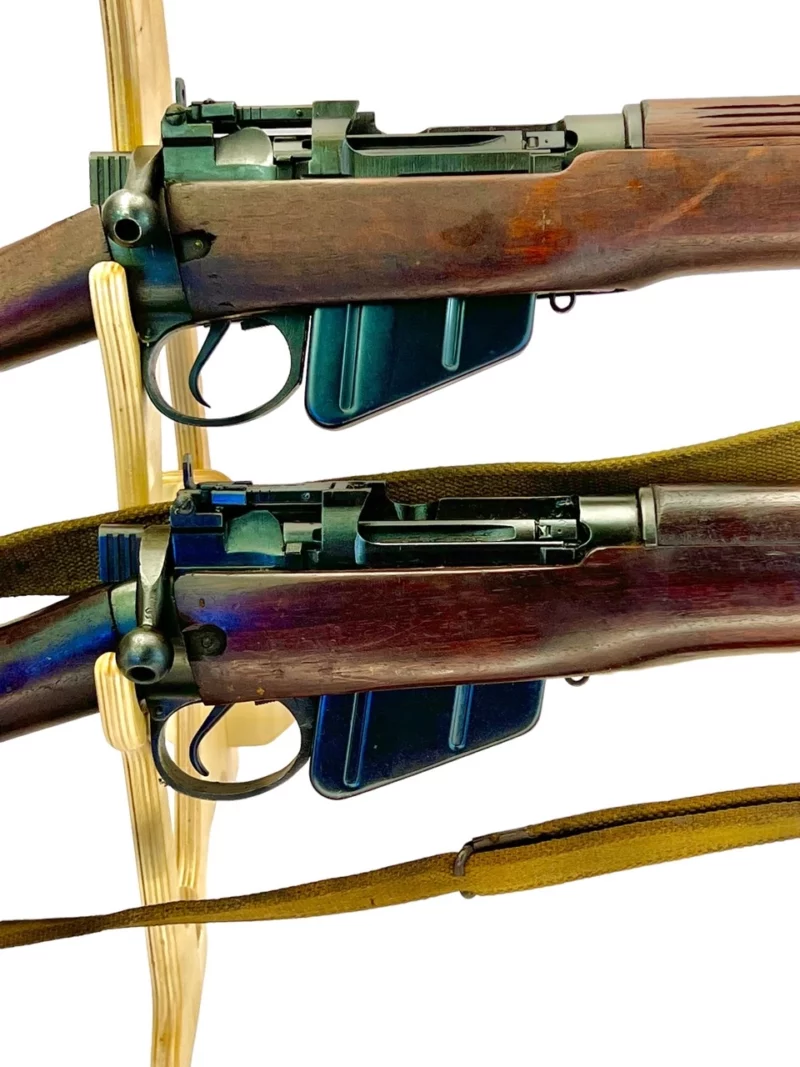 Navy Arms Enfield #4 Mk 1 .303 World War II French Resistance 1944 Dated consecutive serial numbered pair matching serial number bolt - Image 11