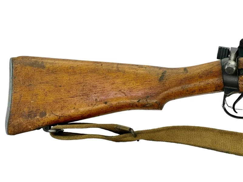 Navy Arms Enfield #4 Mk 1 .303 World War II French Resistance,1944 date "PP" marked, ROF(F) with matching bolt & Zinc buttplate SN PP 2023 - Image 8