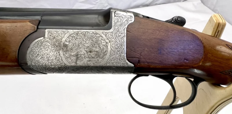 Over under 12ga shotgun Spanish manufacture SN 59382 - Image 5