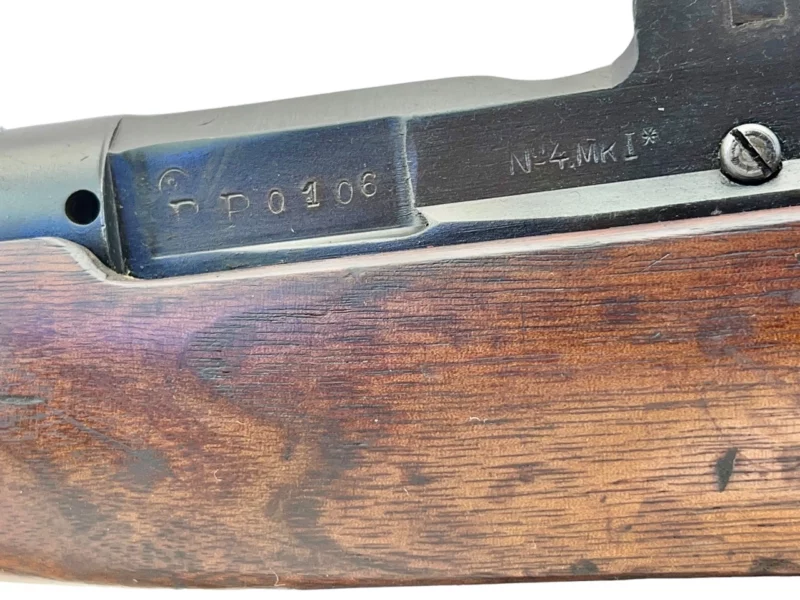 Navy Arms Enfield #4 Mk 1* .303 World War II French Resistance 1944 Dated "BS" and "PP" marked matching serial number bolt PP 0106 - Image 21