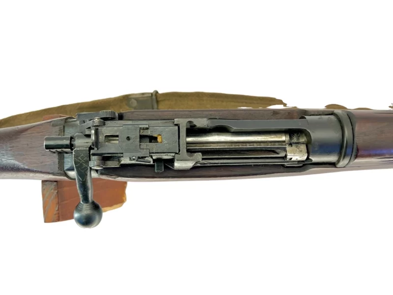 Navy Arms Enfield #4 Mk 1* .303 World War II French Resistance 1944 Dated "BS" and "PP" marked matching serial number bolt PP 1879 - Image 12