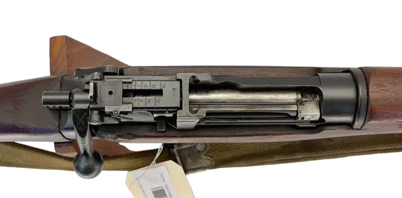 Navy Arms Enfield #4 Mk 1* .303 World War II French Resistance 1944 Dated "BS" marked matching serial number bolt PP 1634 - Image 13
