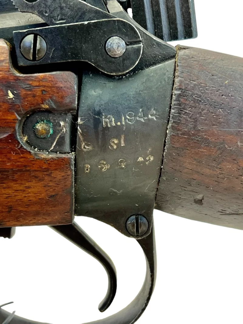 Navy Arms Enfield #4 Mk 1* .303 World War II French Resistance1944 Dated "BS" marked matching serial number bolt PP 1808 - Image 23
