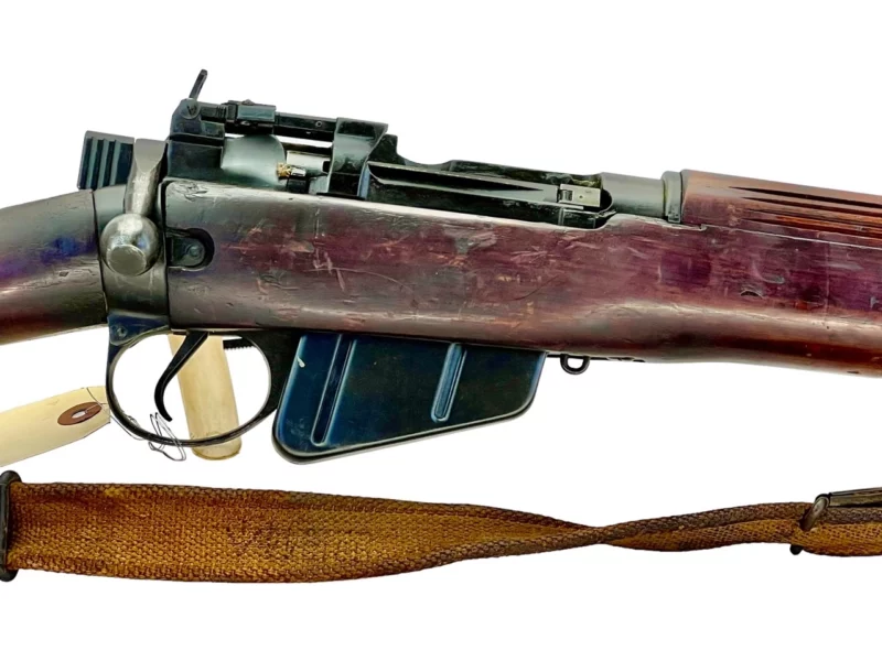 Navy Arms Enfield #4 Mk 1* .303 World War II French Resistance 1944 Dated "BS" marked matching serial number bolt PP 0199 - Image 11