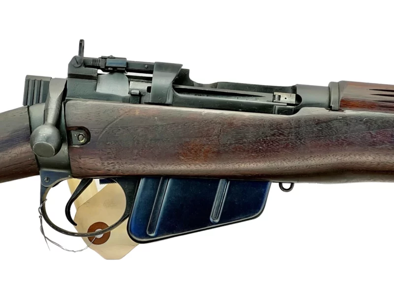 Navy Arms Enfield #4 Mk 1* .303 World War II French Resistance1944 Dated "BS" marked matching serial number bolt PP 1176 - Image 12