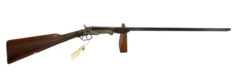 Belgium 410 side by side shotgun external hammer, fold-over “poacher’s gun” 38419 - Image 2