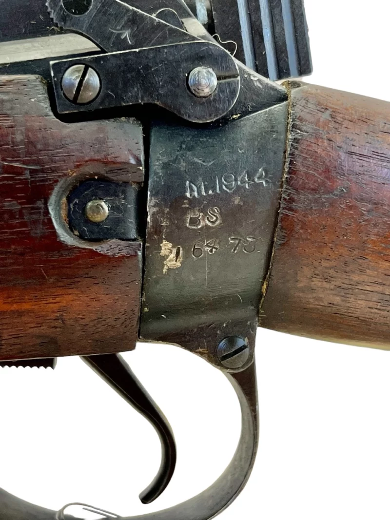 Navy Arms Enfield #4 Mk 1* .303 World War II French Resistance1944 Dated "BS" marked matching serial number bolt PP 1807 - Image 22