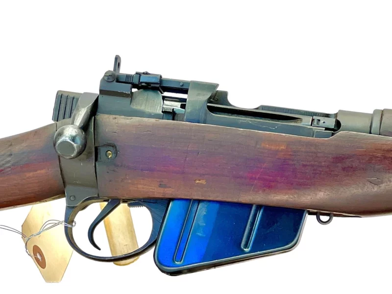 Navy Arms Enfield #4 Mk 1 .303 World War II French Resistance,1944 date "PP" marked, ROF(F) with matching bolt Zinc buttplate SN PP 1227 - Image 9
