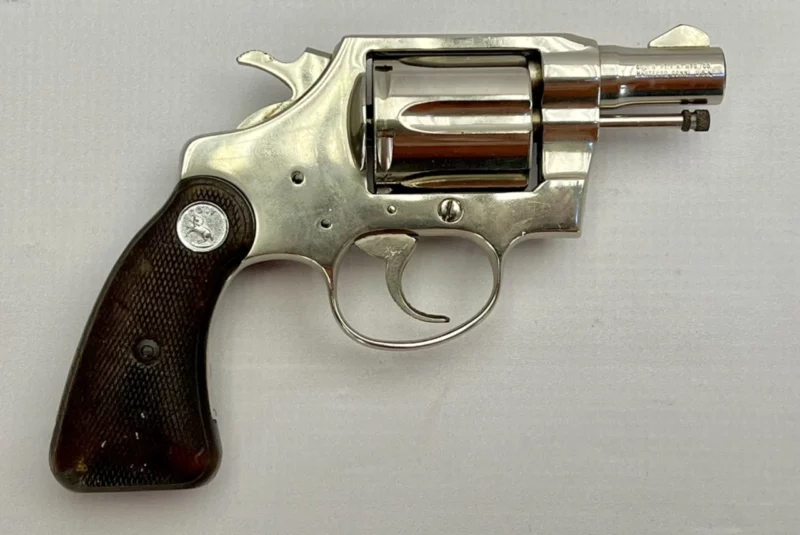 Colt Detective Special revolver 2" nickel .38 Spl., 2nd Issue 1968 Mfg SN 991234 - Image 2