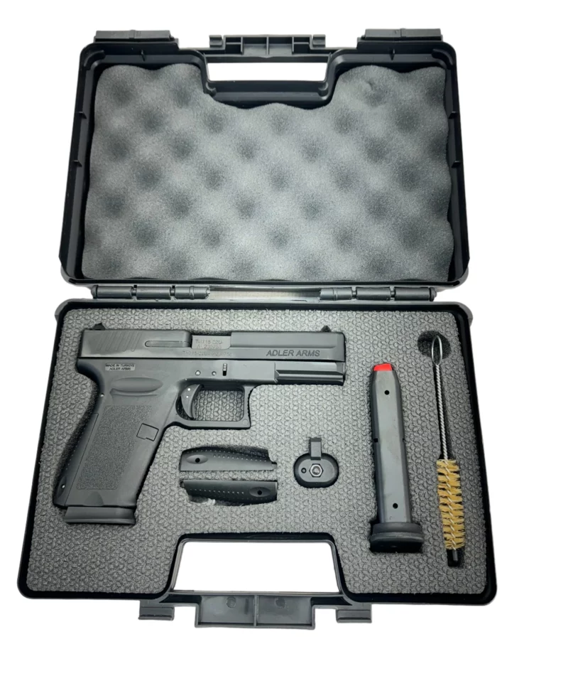 STFU Brand AD9 9mm Polymer hi-cap semi-auto pistol with full kit