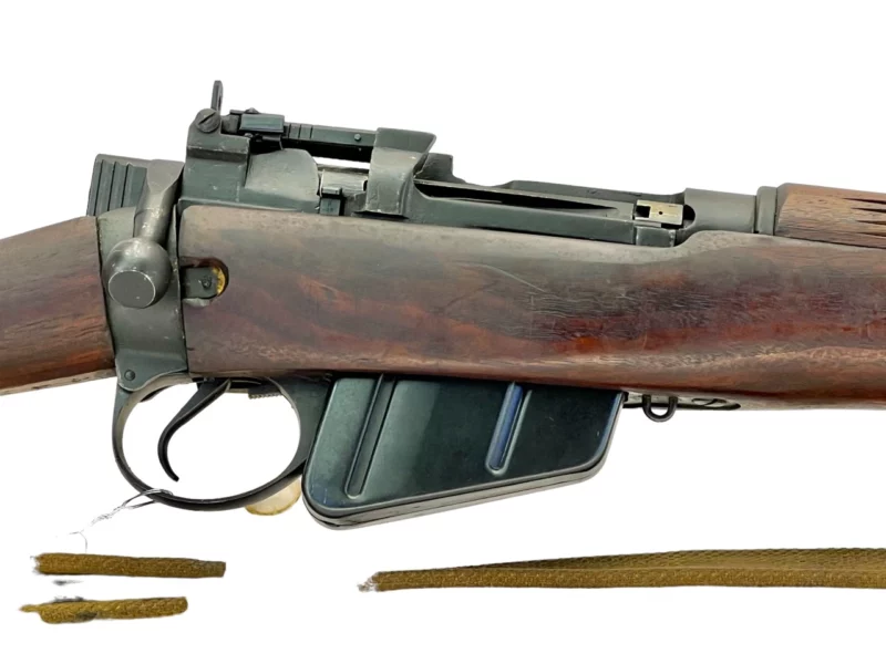 Navy Arms Enfield #4 Mk 1* .303 World War II French Resistance1944 Dated "BS" marked matching serial number bolt PP 0932 - Image 12