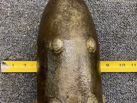 ORIGINAL BRITISH 5" ARMSTRONG ARTILLERY SHELL (INERT)