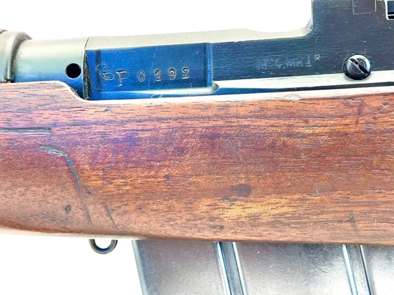 Navy Arms Enfield #4 Mk 1* .303 World War II French Resistance 1944 Dated "BS" and "PP" marked matching serial number bolt PP 0192 - Image 22