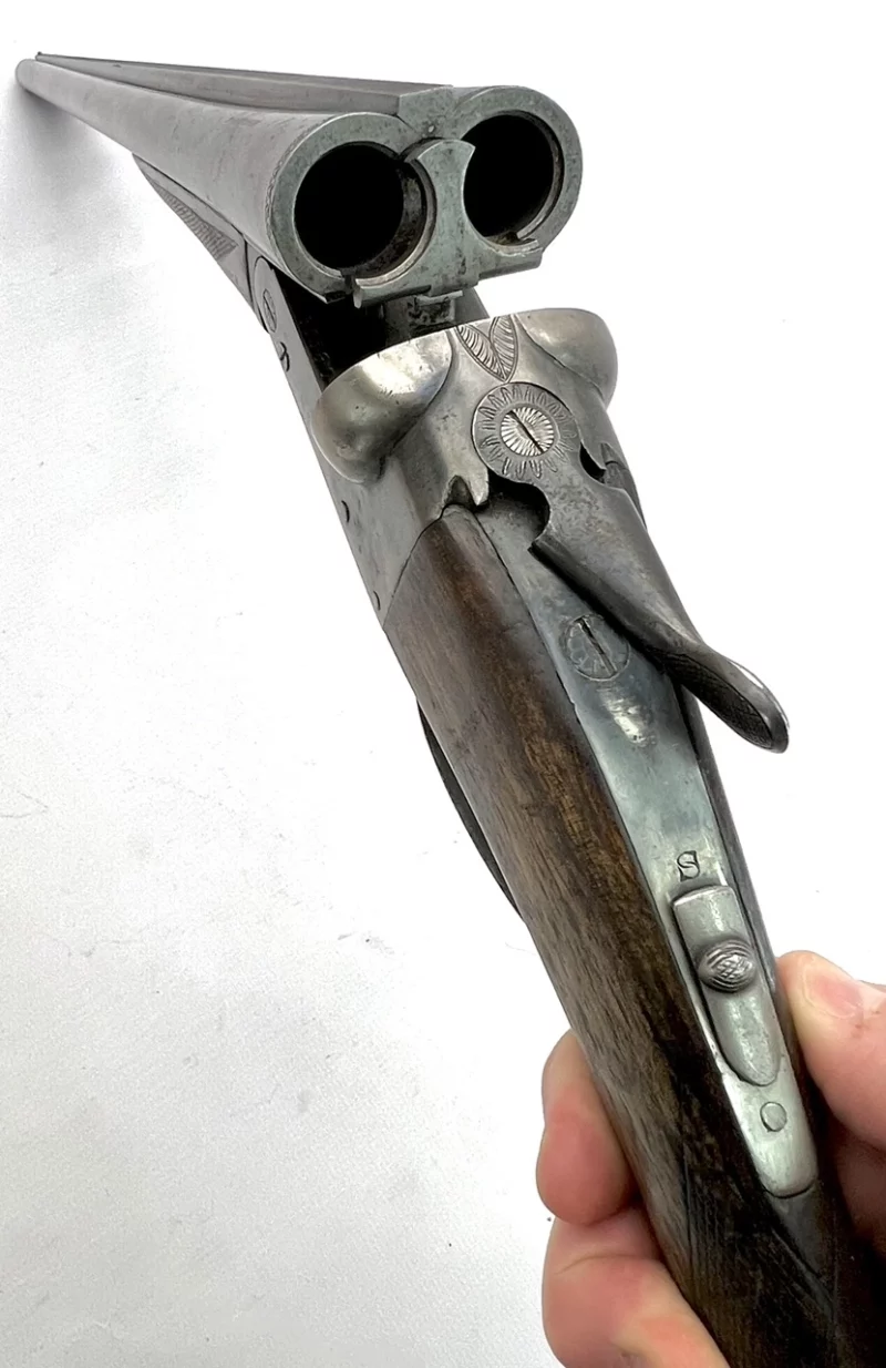 side by side 12ga shotgun AYA Yeoman Boxlock SN 533801 - Image 11