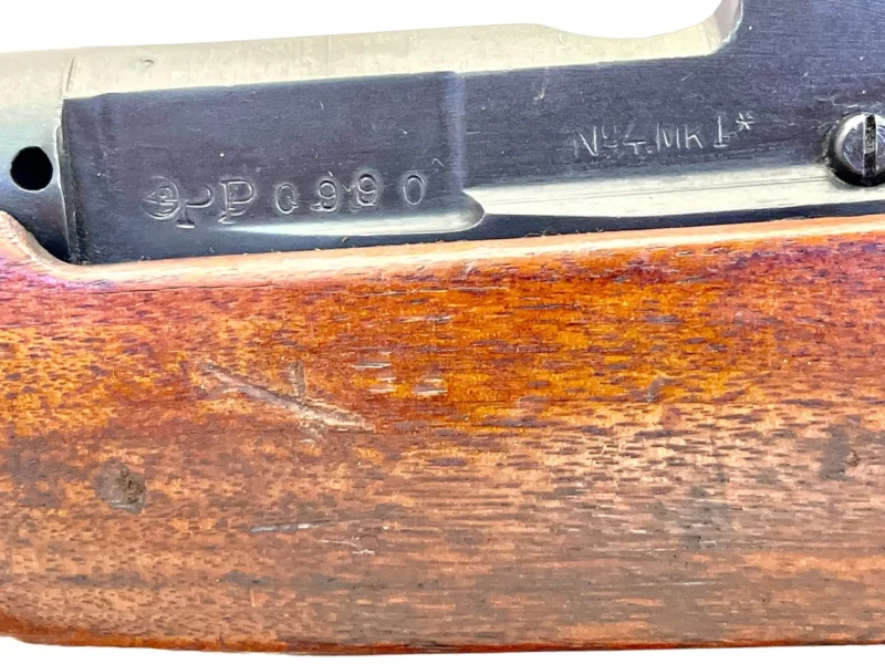 Navy Arms Enfield #4 Mk 1* .303 World War II French Resistance 1944 Dated "BT" marked non-matching SN bolt PP 0990 - Image 21