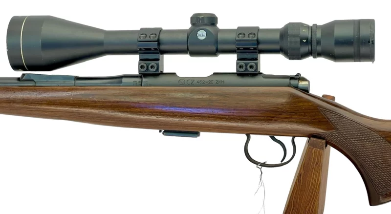 Czech BRNO Model 452-2E ZKM .22LR bolt action rifle VG-EX condition w/scope SN 794178 - Image 5