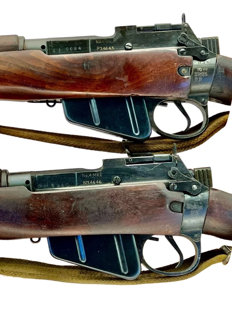 Navy Arms Enfield #4 Mk 1 .303 World War II French Resistance 1944 Dated consecutive serial numbered pair matching serial number bolt 34645 & 34646 - Image 21
