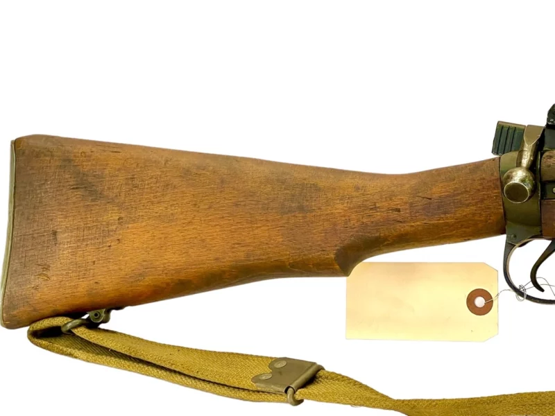 Navy Arms Enfield #4 Mk 1 .303 World War II French Resistance,1944 date "PP" marked, ROF(F) with matching bolt Zinc buttplate SN PP 1393 - Image 9