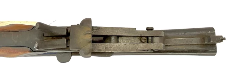 Belgium 410 side by side shotgun external hammer, fold-over “poacher’s gun” 3641 - Image 7