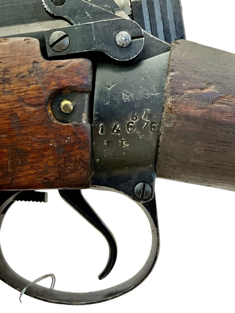 Navy Arms Enfield #4 Mk 1* .303 World War II French Resistance 1944 Dated "BT" "PP" marked non-matching SN bolt PP 0887 - Image 21