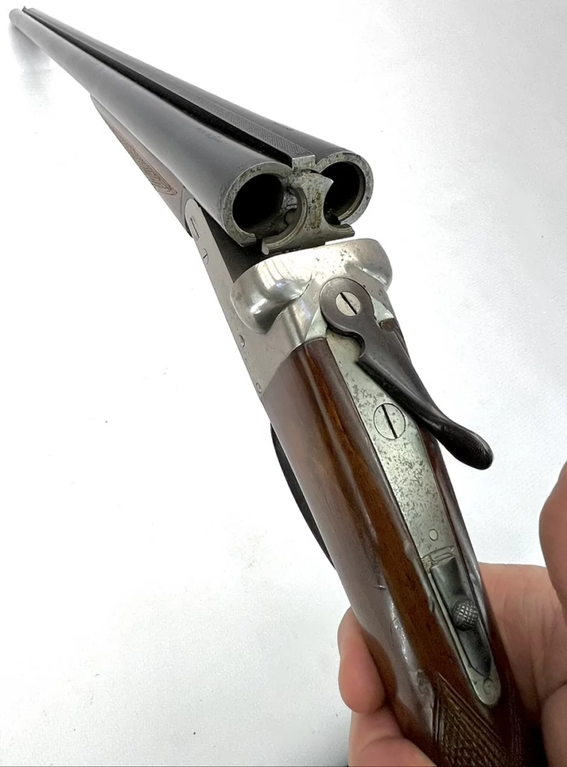 side by side 12ga shotgun Spanish Master Boxlock SN 135759 - Image 9