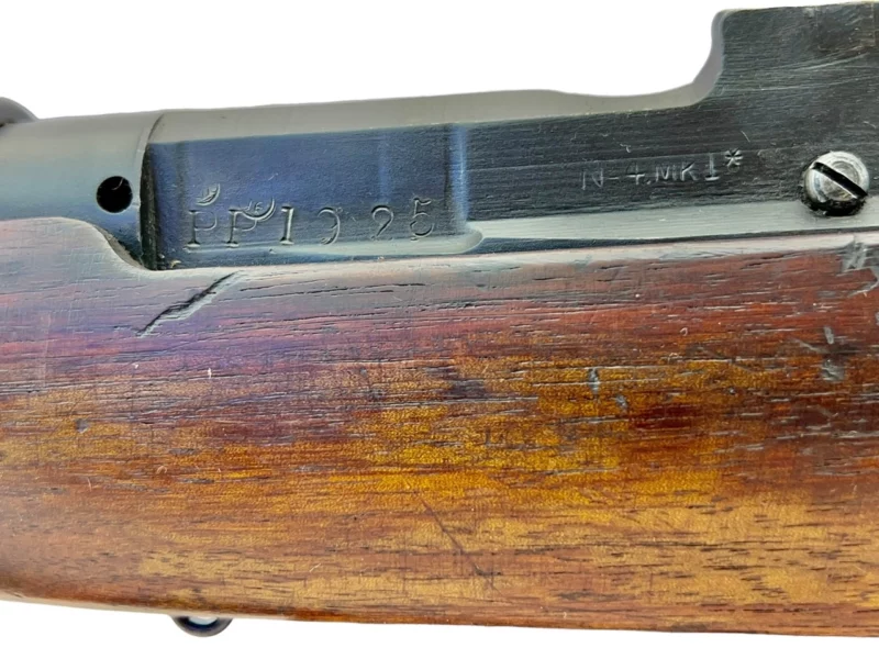 Navy Arms Enfield #4 Mk 1* .303 World War II French Resistance 1944 Dated "BS" marked matching serial number bolt PP 1925 - Image 21