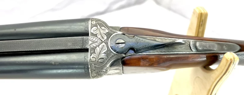 side by side 12ga shotgun Spanish Ejector Boxlock SN 13604 - Image 6