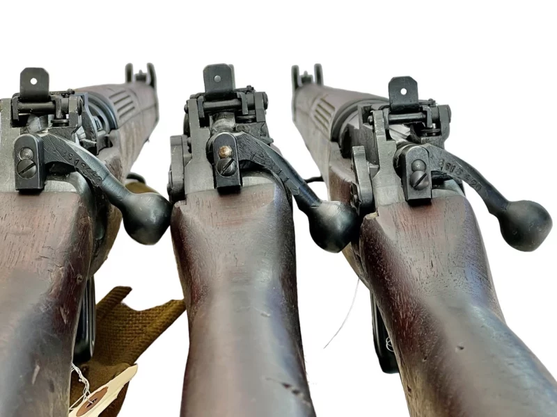 Navy Arms Enfield #4 Mk 1* .303 World War II French Resistance 1944 Dated "BS" and "PP" marked non-matching serial number bolt - Image 15