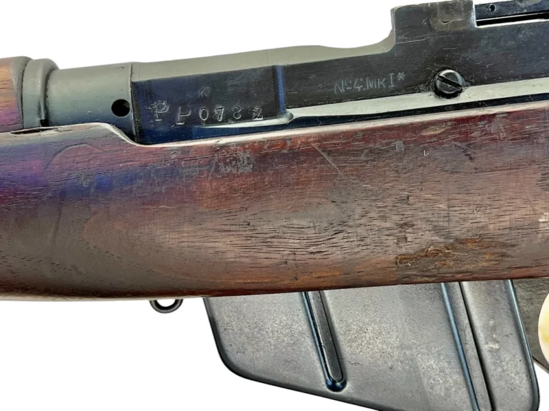 Navy Arms Enfield #4 Mk 1* .303 World War II French Resistance 1944 Dated "BS" marked matching serial number bolt PP 0782 - Image 21