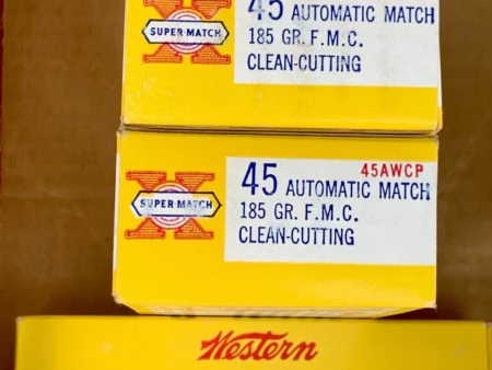 .45 Auto Match Western 185gr. FMC ammo
