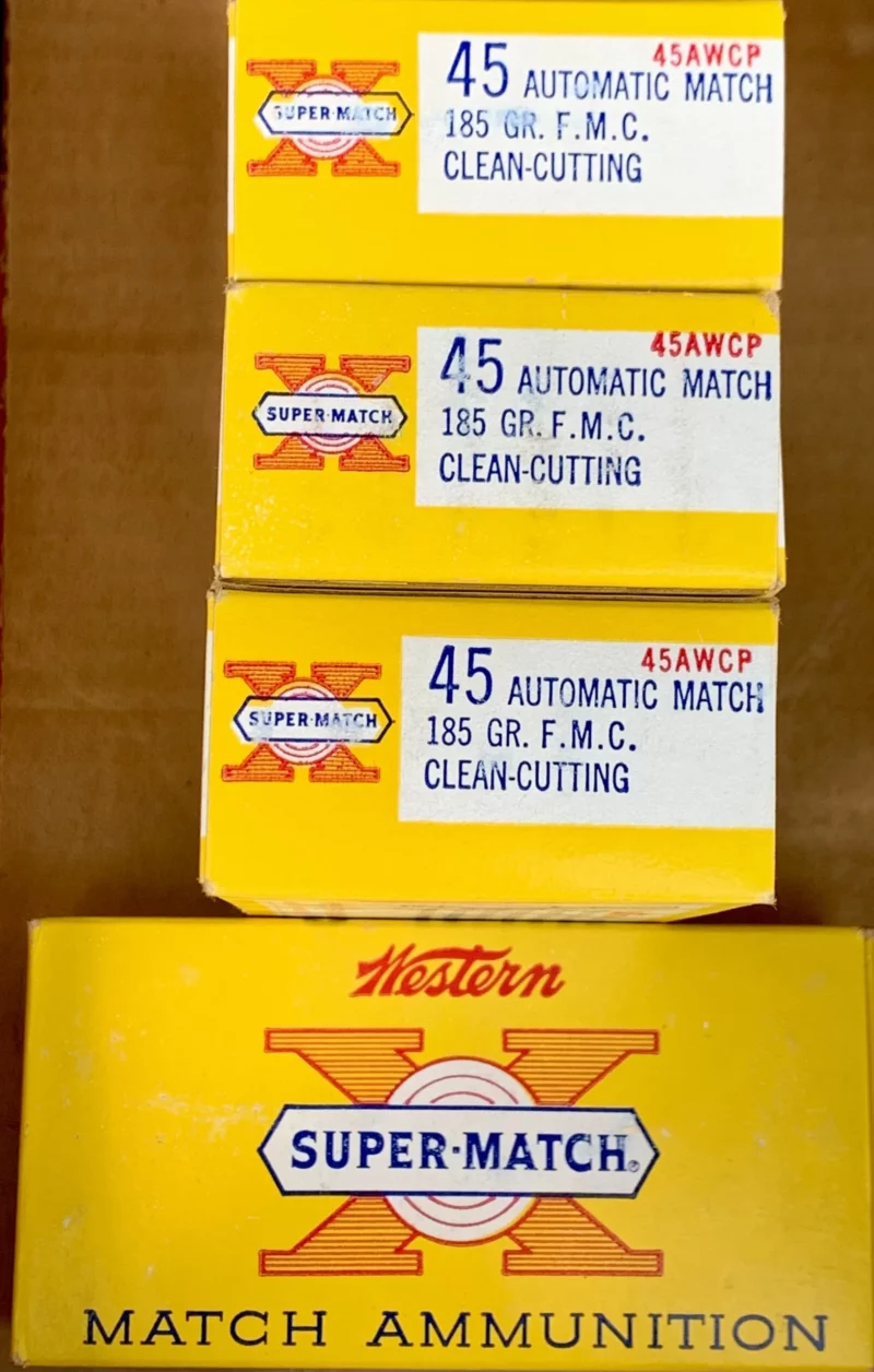.45 Auto Match Western 185gr. FMC ammo