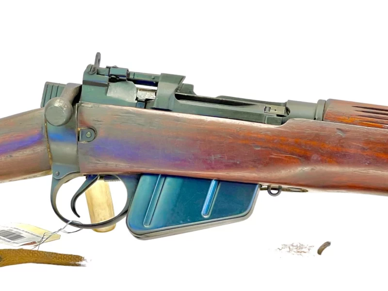 Navy Arms Enfield #4 Mk 1* .303 World War II French Resistance 1944 Dated "BS" and "PP" marked matching serial number bolt PP 0085 - Image 12