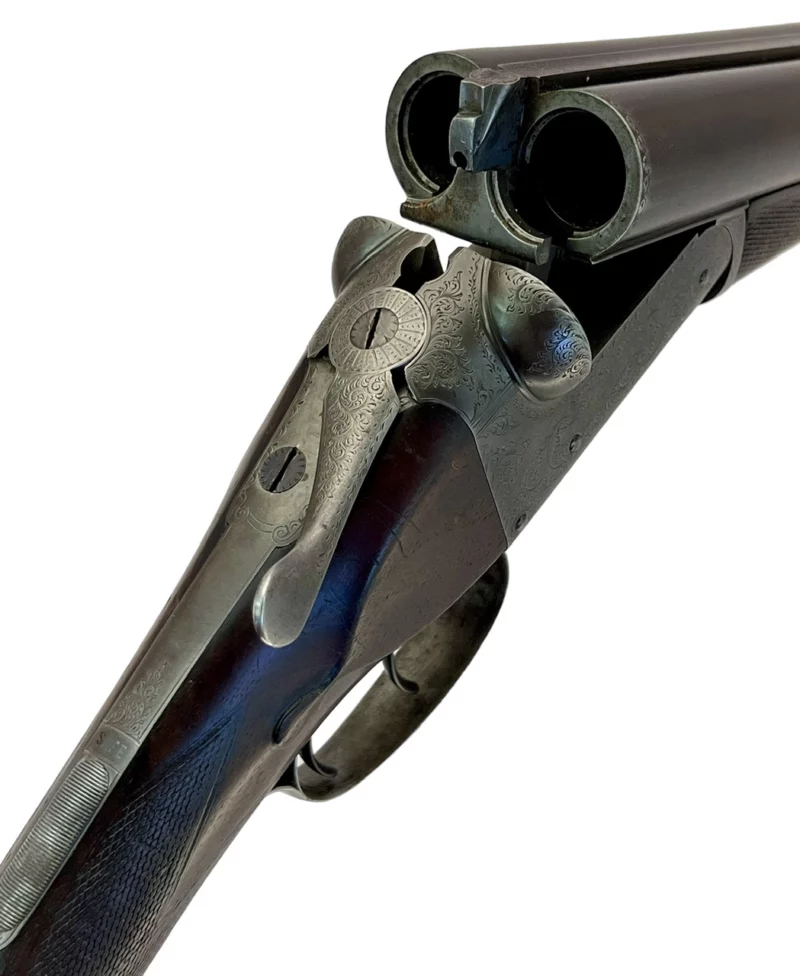 British Side by Side 12ga shotgun T Stensby & Co. Box Lock