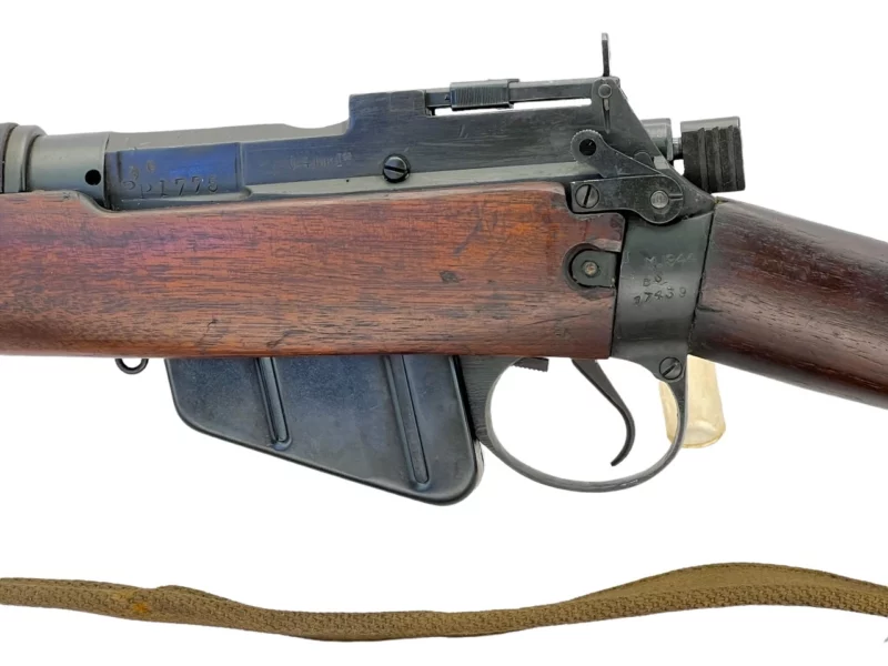 Navy Arms Enfield #4 Mk 1* .303 World War II French Resistance 1944 Dated "BS" marked matching serial number bolt PP 1775 - Image 20