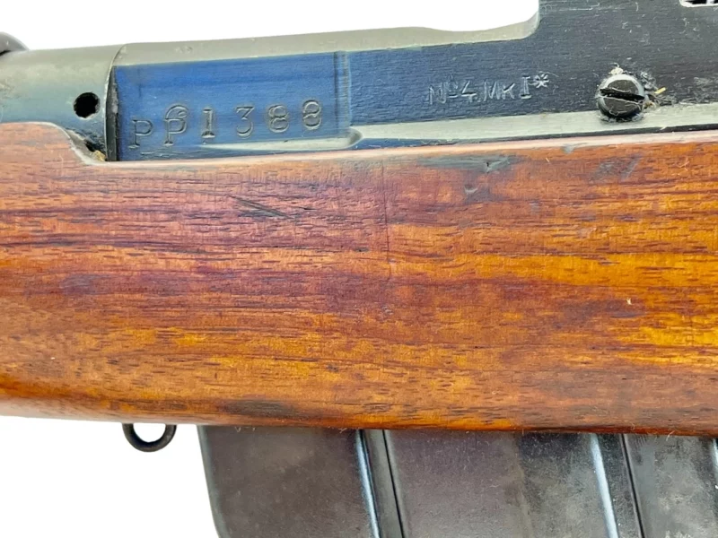 Navy Arms Enfield #4 Mk 1* .303 World War II French Resistance 1944 Dated "BS" marked matching serial number bolt PP 1388 - Image 21