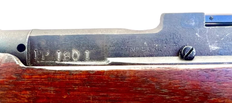 Navy Arms Enfield #4 Mk 1* .303 World War II French Resistance 1944 Dated "BT" marked non-matching SN bolt PP 1801 - Image 21