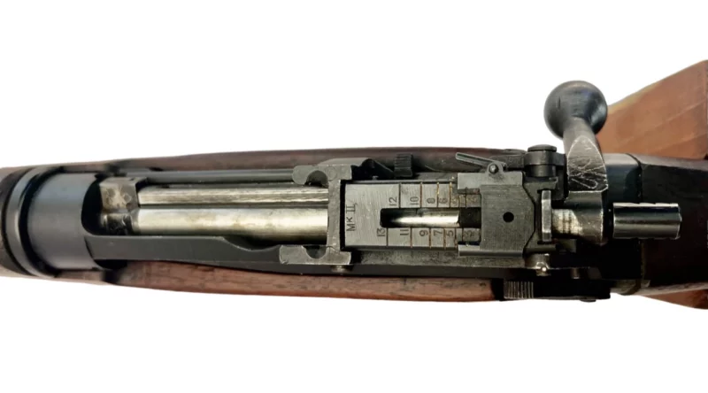 Navy Arms Enfield #4 Mk 1 .303 World War II French Resistance 1944 Dated "BT" and "PP" marked matching serial number bolt PP 0714 - Image 15