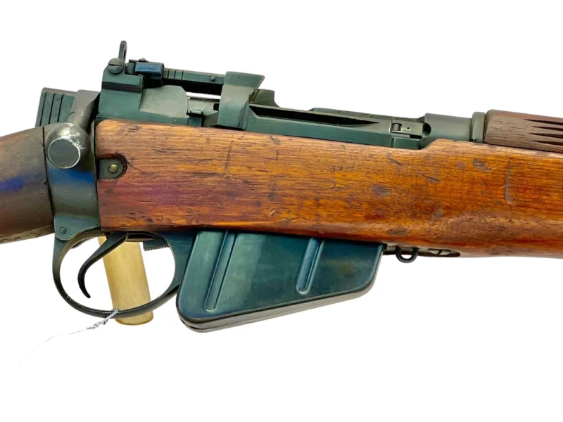 Navy Arms Enfield #4 Mk 1* .303 World War II French Resistance1944 Dated "BS" marked matching serial number bolt PP 1808 - Image 12