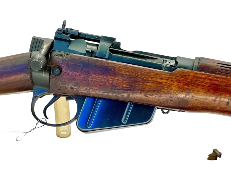 Navy Arms Enfield #4 Mk 1* .303 World War II French Resistance 1944 Dated "BS" and "PP" marked matching serial number bolt PP 0119 - Image 12