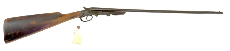 Belgium 410 side by side shotgun external hammer, fold-over “poacher’s gun” 3641 - Image 2