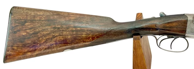 British Side by Side 12ga shotgun Westley Richards Boxlock Gold Letter - Image 2