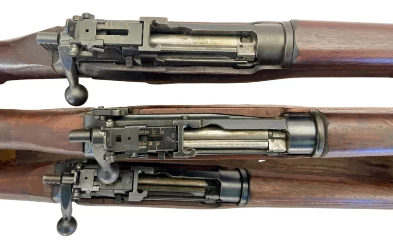 Navy Arms Enfield #4 Mk 1 .303 World War II French Resistance with brass buttplate 1944 date M47/C "PP" marked - Image 8